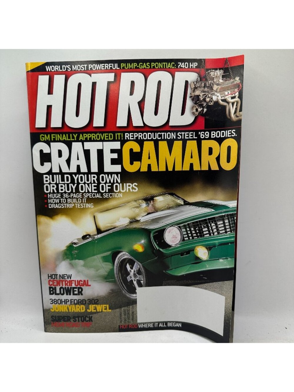 Hot Rod Magazine December 2005 Crate Camaro Special Build & Drag Testing